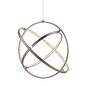 Etta - Modern LED Crystal Rings - Feature Pendant - Matt Nickel