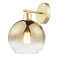 Lucy - Satin Gold & Gold Ombre Glass Wall Light