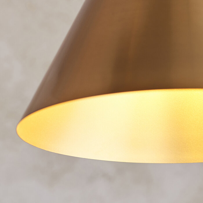 Capi - Conical Antique Brass Scandi Pendant