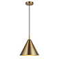 Capi - Conical Antique Brass Scandi Pendant