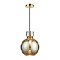 Odlican - Brass & Glass Pendant - Mercury Glass