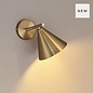 Capi - Adjustable Antique Brass Wall Light with Conical Shade