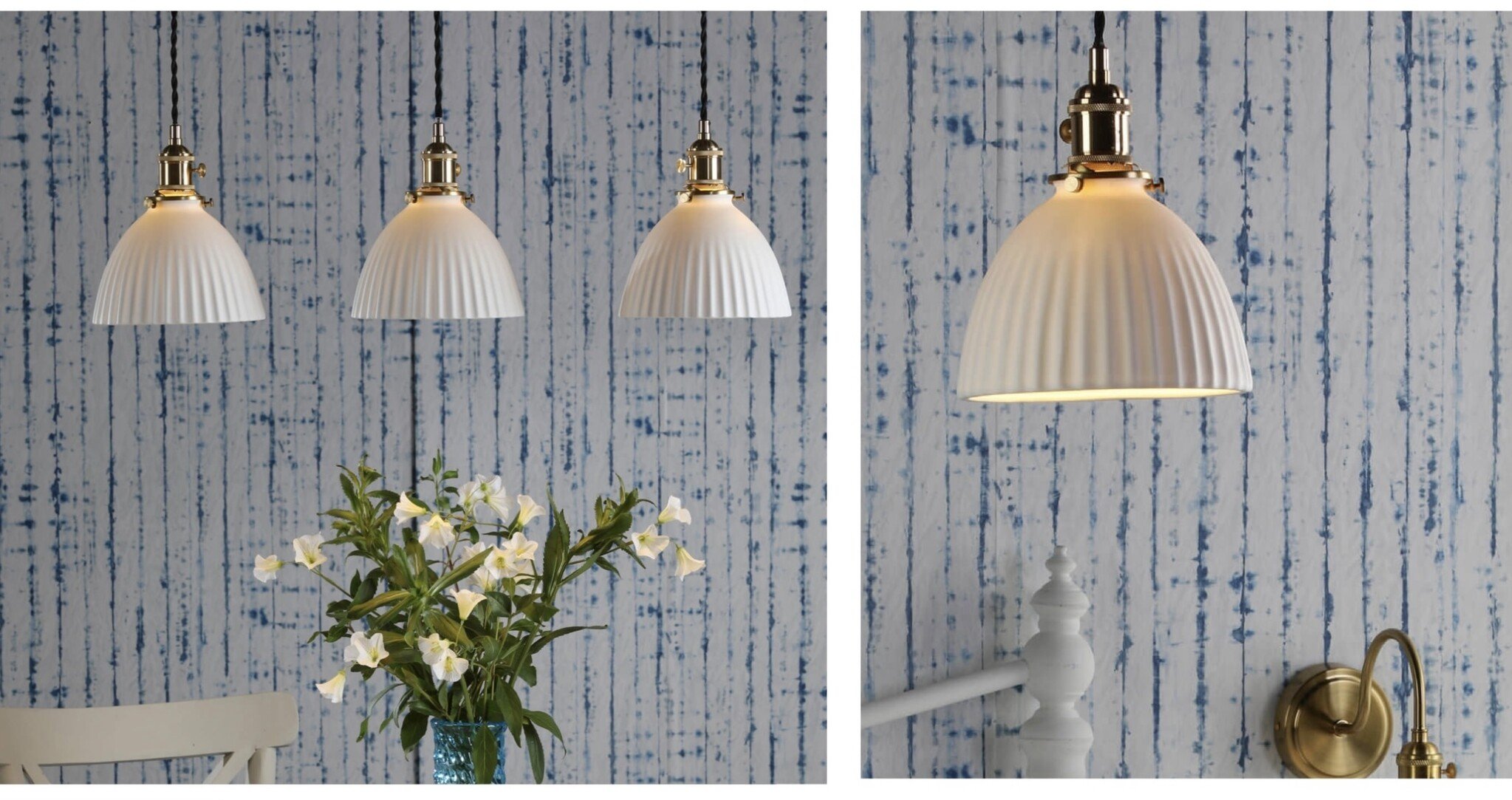 Ceramic pendant light