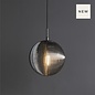 Eva - Matt Black and Smoked Glass Pendant