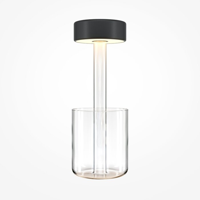 Elke - Minimalist Rechargeable Cordless Battery Table Lamp - Black