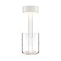 Elke - Minimalist Rechargeable Cordless Battery Table Lamp - White