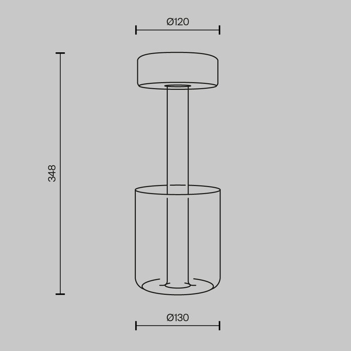 Elke - Minimalist Rechargeable Cordless Battery Table Lamp - White