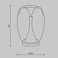 Marlise - Double Glass Minimalist LED Table Lamp - Clear