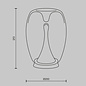 Marlise - Double Glass Minimalist LED Table Lamp - Smoked Grey