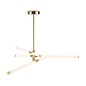 Astrid - Linear Modern Pendant Light - Gold & White - Large