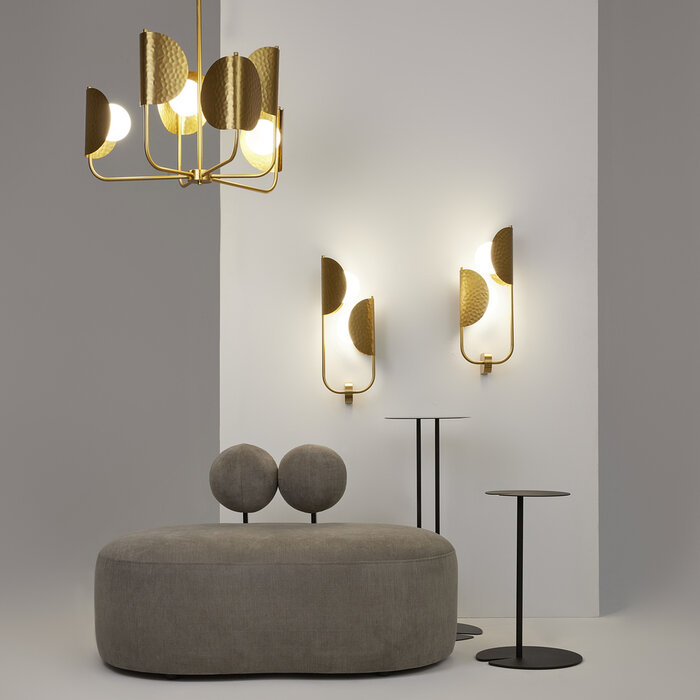 Tanja - Contemporary 2 Light Wall Light - Brass