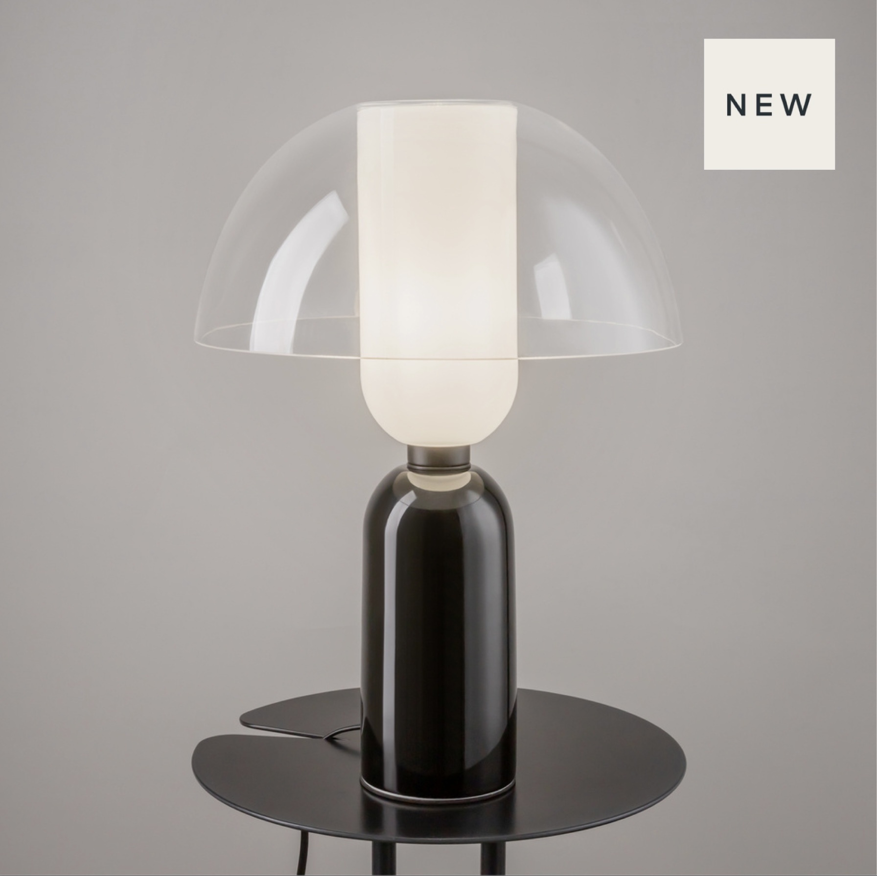 Marjit Hourglass Minimalist Table Lamp Black
