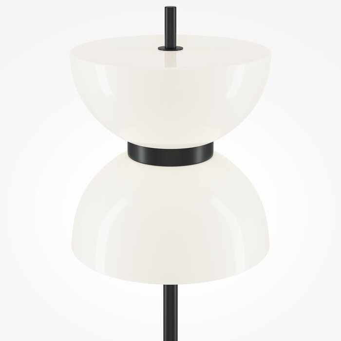 Kerstin - Hourglass Modern LED Floor Lamp - Black