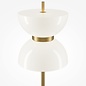 Kerstin - Hourglass Modern LED Floor Lamp - Gold