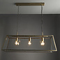 Herst - 3 Light Lantern-Style Ceiling Light - Antique Brass