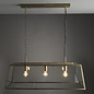 Herst - 3 Light Lantern-Style Ceiling Light - Antique Brass