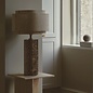 Taka - Brass and Linen Shade Scandi Table Lamp