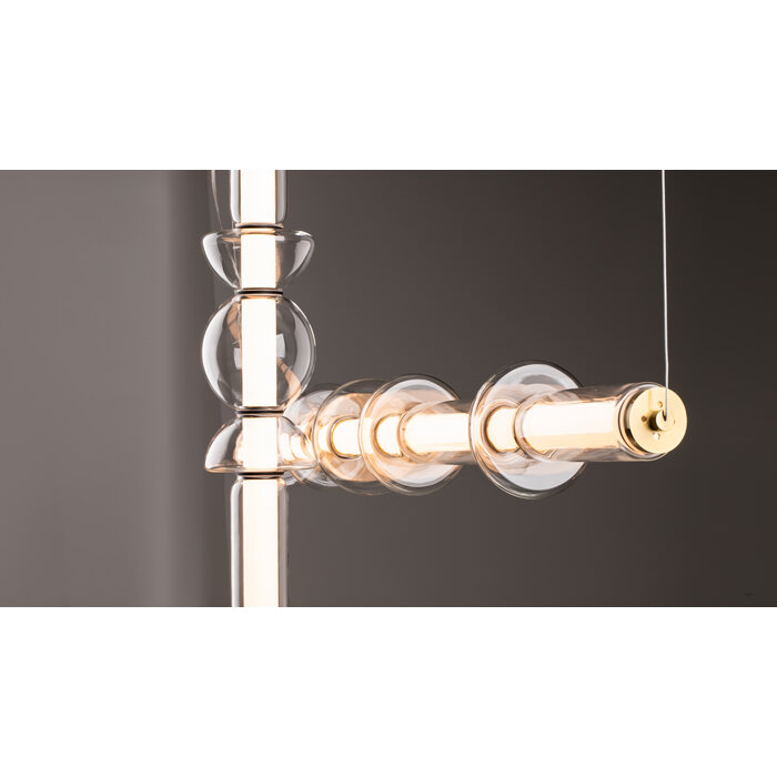 Euphony - Minimalist LED Bar Pendant with Geometric Shaping - Black