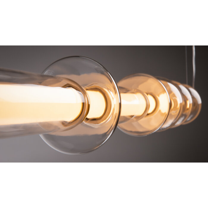 Euphony - Minimalist LED Bar Pendant with Geometric Shaping - Black