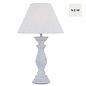 Chedworth - Washed Concrete Classic Column Table Lamp - Laura Ashley