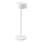 Wyvis - Minimalist Canopy Shade Rechargeable Table Lamp - White