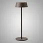 Wyvis - Minimalist Canopy Shade Rechargeable Table Lamp - Rust Brown