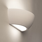 Ansel - Rechargeable LED Up & Down Curved Wall Light - Plaster