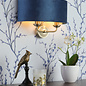 Sorrento - Drum Chandelier Wall Light - Blue & Brass - Laura Ashley