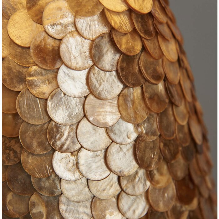 Viv - Vintage White & Pearl Effect Glass Table Lamp