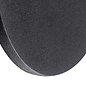 Noe - Minimalist Matt Black Disc Wall Light - Large