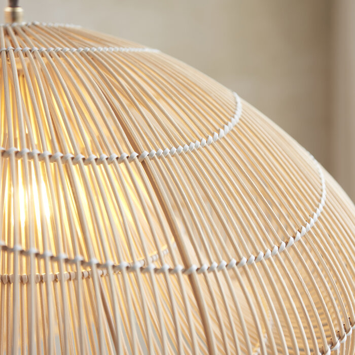Simra - Cloud-Shaped Rattan Easy Fit Pendant Shade