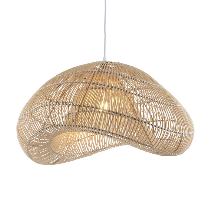 Simra - Cloud-Shaped Rattan Easy Fit Pendant Shade