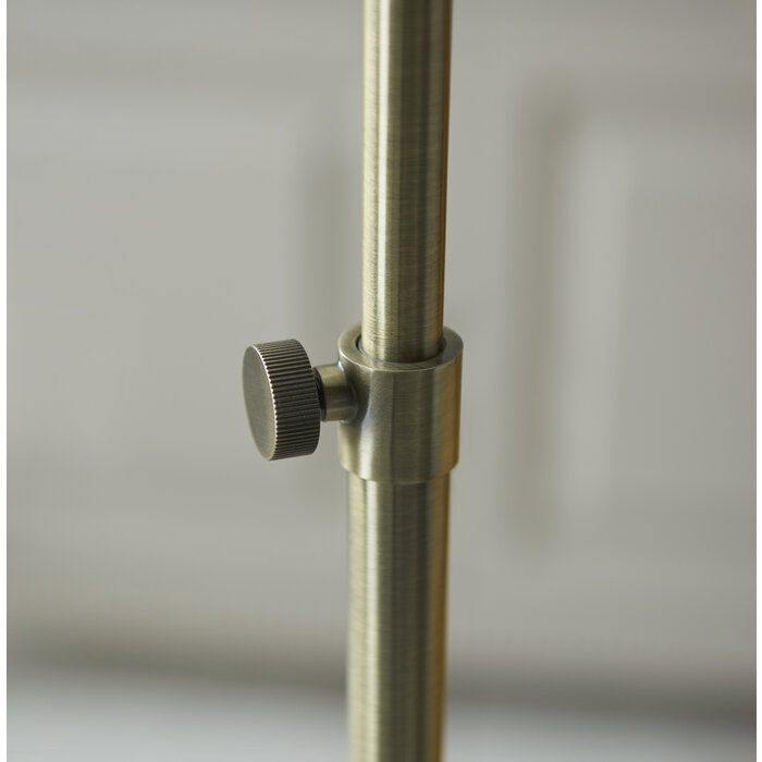 Elowen - Height Adjustable Reader Floor Lamp - Antique Brass