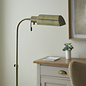 Elowen - Height Adjustable Reader Floor Lamp - Antique Brass