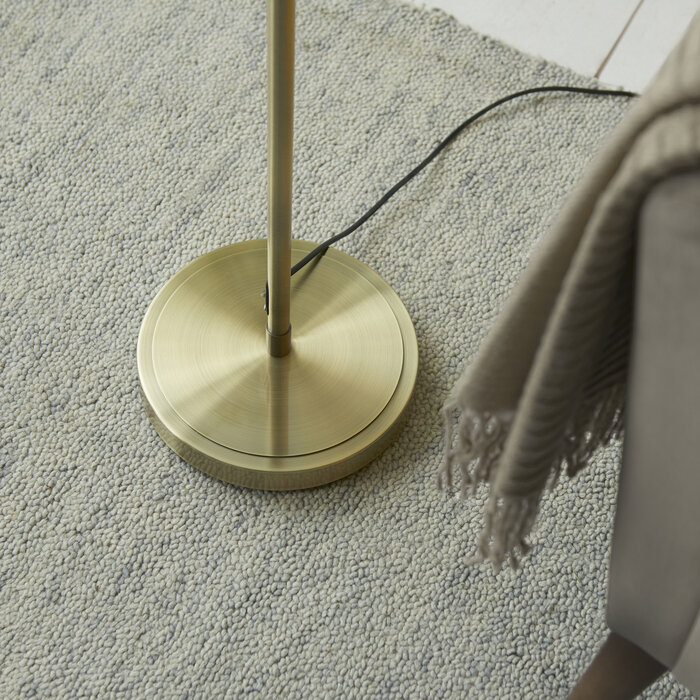 Elowen - Height Adjustable Reader Floor Lamp - Antique Brass
