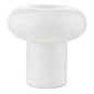 Kajan - White Glass Mushroom Retro Table Lamp