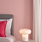 Kajan - White Glass Mushroom Retro Table Lamp