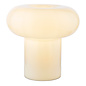 Kajan - White Glass Mushroom Retro Table Lamp