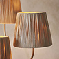 Sonsy - Brushed Aged Brass & Rafia Floor Lamp