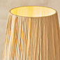Sonsy - Brushed Aged Brass & Rafia  Table Lamp