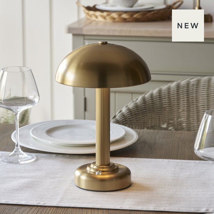 Pymore - Rechargeable Brass Dome Table Light
