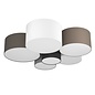 Pastel - Large Fabric Multi-Drum Flush Ceiling Light