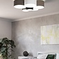 Pastel - Large Fabric Multi-Drum Flush Ceiling Light