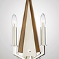 Hotel - Polished Nickel & Wood Wall Light