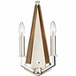 Hotel - Polished Nickel & Wood Wall Light
