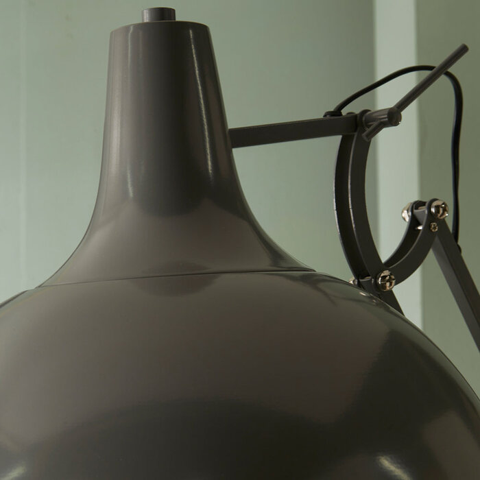 Retro Angled Floor Lamp - Grey
