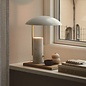 Madem - Marble White Scandi Table Lamp with Oversized Shade