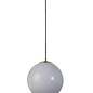 Flick - Brass & Opal Glass Globe Pendant Light - Small