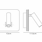Kaye - Two Light Minimalist LED Reading Wall Light - Square -  Satin Nickel