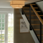 Malmo - Flush Drum Ceiling Light - Beige Fabric